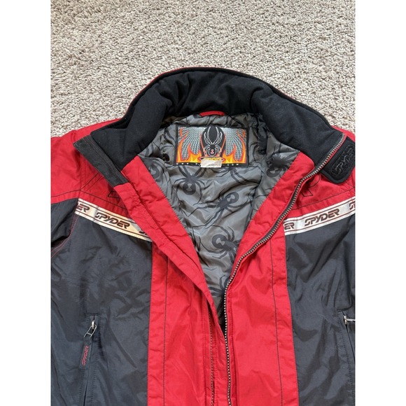 Kids Spyder Red & Black Ski/Snowboard Jacket size 18 no hood - Picture 7 of 8